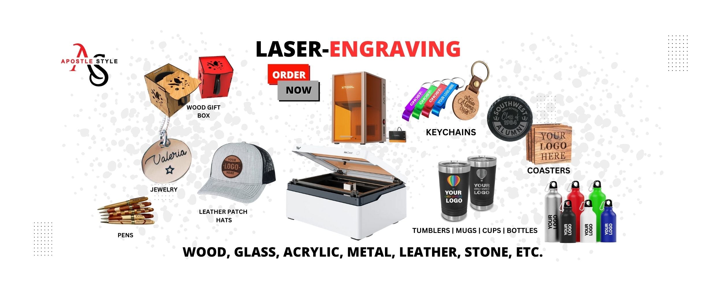 Apostle Style laser engraving