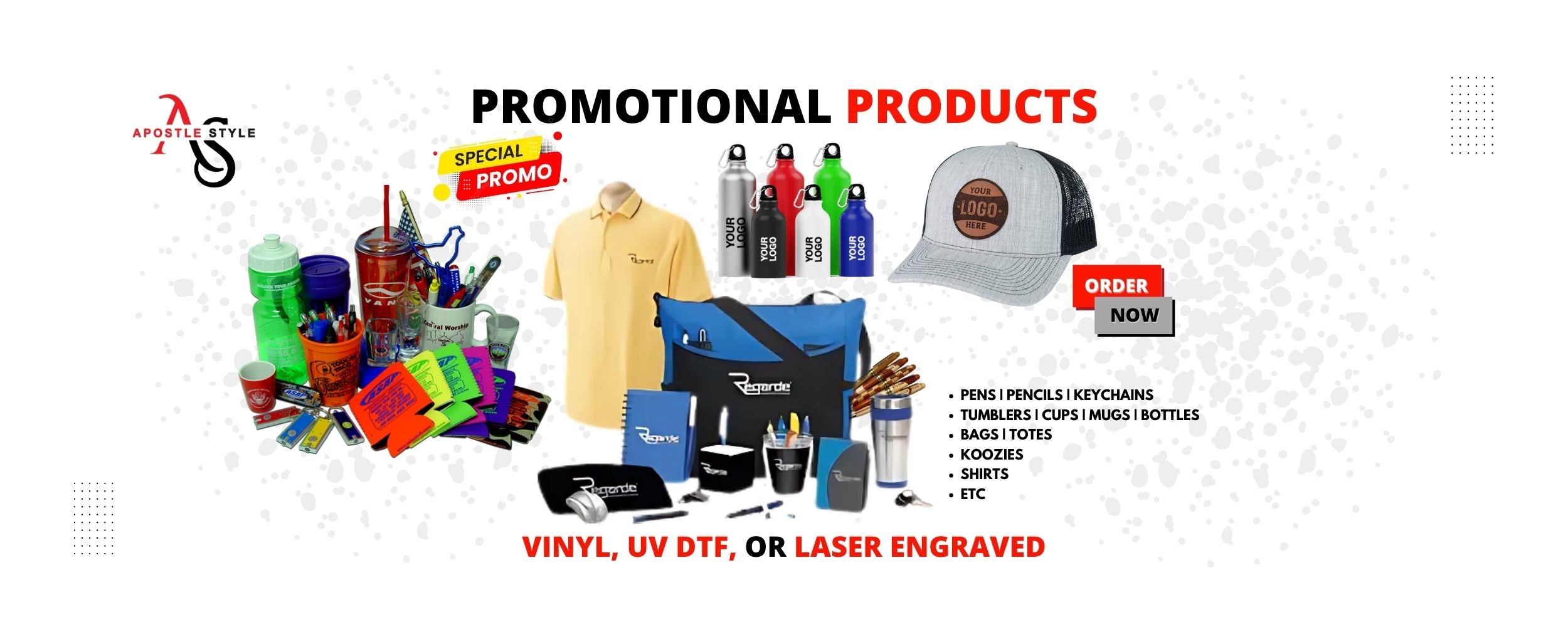 Apostle Style custom promotional products