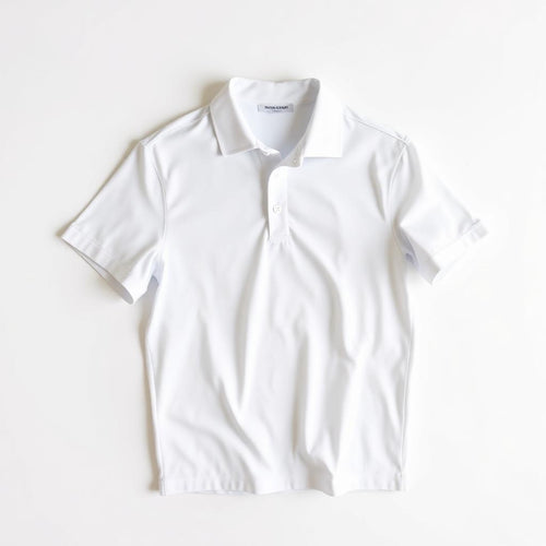 Adidas A230 white performance polo